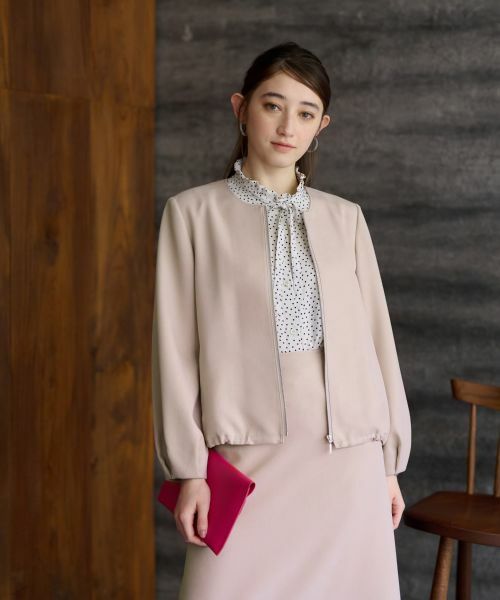 CARA O CRUZ / キャラ・オ・クルス テーラードジャケット | 【セレモニー】裾ドロストジャケット【セットアップ】 | 詳細2