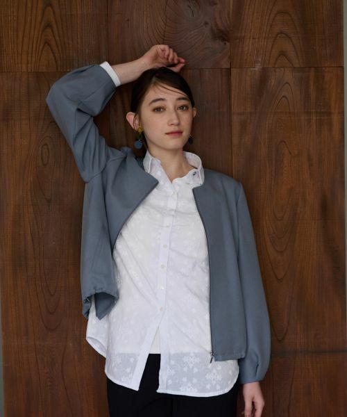 CARA O CRUZ / キャラ・オ・クルス テーラードジャケット | 【セレモニー】裾ドロストジャケット【セットアップ】 | 詳細20