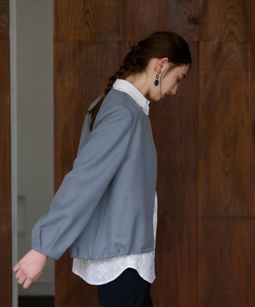 CARA O CRUZ / キャラ・オ・クルス テーラードジャケット | 【セレモニー】裾ドロストジャケット【セットアップ】 | 詳細21