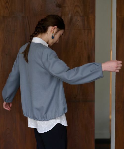 CARA O CRUZ / キャラ・オ・クルス テーラードジャケット | 【セレモニー】裾ドロストジャケット【セットアップ】 | 詳細22