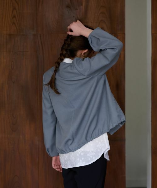 CARA O CRUZ / キャラ・オ・クルス テーラードジャケット | 【セレモニー】裾ドロストジャケット【セットアップ】 | 詳細23