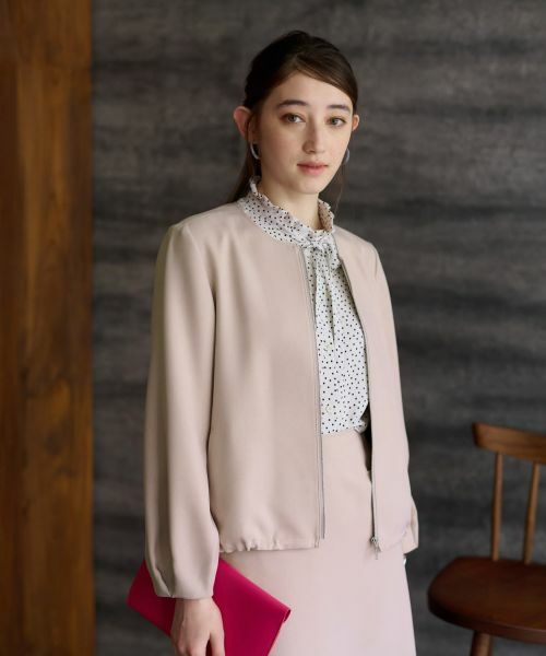 CARA O CRUZ / キャラ・オ・クルス テーラードジャケット | 【セレモニー】裾ドロストジャケット【セットアップ】 | 詳細3