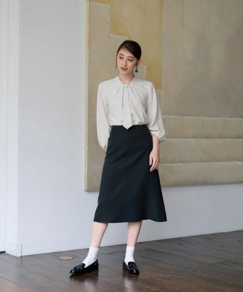 CARA O CRUZ / キャラ・オ・クルス ミニ・ひざ丈スカート | 【セレモニー】洗える きれいめスカート【セットアップ】 | 詳細14