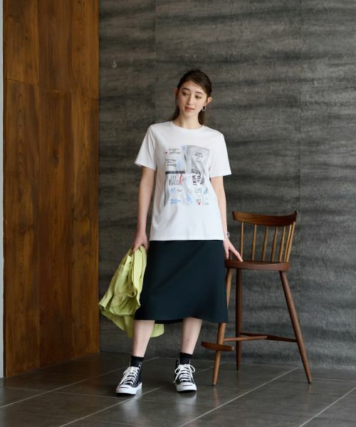 CARA O CRUZ / キャラ・オ・クルス ミニ・ひざ丈スカート | 【セレモニー】洗える きれいめスカート【セットアップ】 | 詳細16