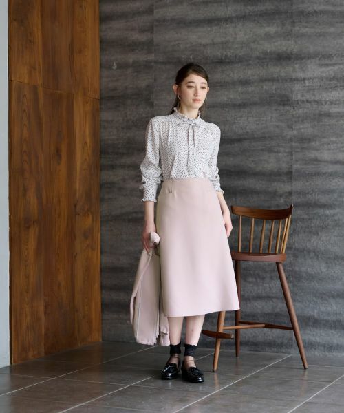 CARA O CRUZ / キャラ・オ・クルス ミニ・ひざ丈スカート | 【セレモニー】洗える きれいめスカート【セットアップ】 | 詳細19