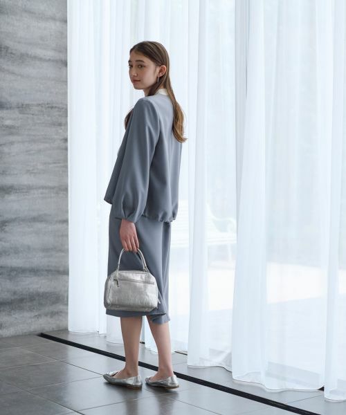 CARA O CRUZ / キャラ・オ・クルス ミニ・ひざ丈スカート | 【セレモニー】洗える きれいめスカート【セットアップ】 | 詳細20