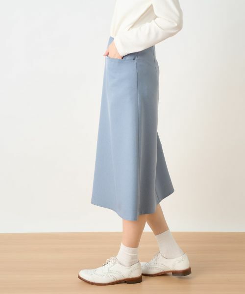 CARA O CRUZ / キャラ・オ・クルス ミニ・ひざ丈スカート | 【セレモニー】洗える きれいめスカート【セットアップ】 | 詳細25