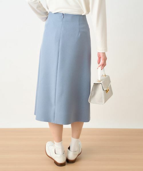 CARA O CRUZ / キャラ・オ・クルス ミニ・ひざ丈スカート | 【セレモニー】洗える きれいめスカート【セットアップ】 | 詳細27