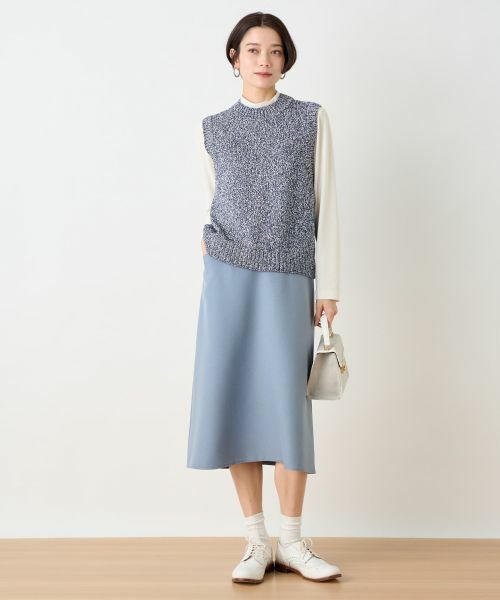 CARA O CRUZ / キャラ・オ・クルス ミニ・ひざ丈スカート | 【セレモニー】洗える きれいめスカート【セットアップ】 | 詳細29