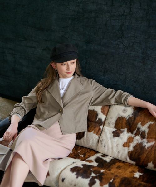 CARA O CRUZ / キャラ・オ・クルス ミニ・ひざ丈スカート | 【セレモニー】洗える きれいめスカート【セットアップ】 | 詳細4