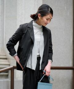 CARA O CRUZ / キャラ・オ・クルス テーラードジャケット | 【撥水 洗える 接触冷感 のびのび】テーラードジャケット【セットアップ】