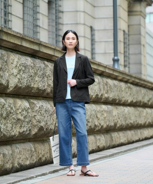 CARA O CRUZ / キャラ・オ・クルス テーラードジャケット | 【撥水 洗える 接触冷感 のびのび】テーラードジャケット【セットアップ】 | 詳細10