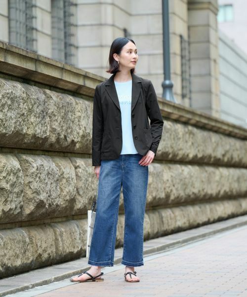 CARA O CRUZ / キャラ・オ・クルス テーラードジャケット | 【撥水 洗える 接触冷感 のびのび】テーラードジャケット【セットアップ】 | 詳細11