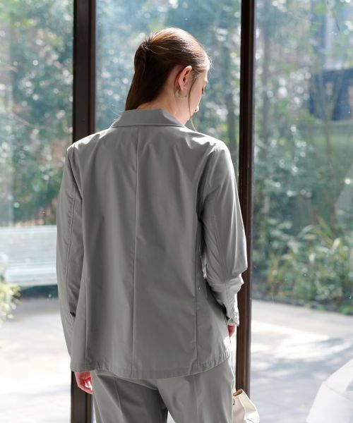 CARA O CRUZ / キャラ・オ・クルス テーラードジャケット | 【撥水 洗える 接触冷感 のびのび】テーラードジャケット【セットアップ】 | 詳細15