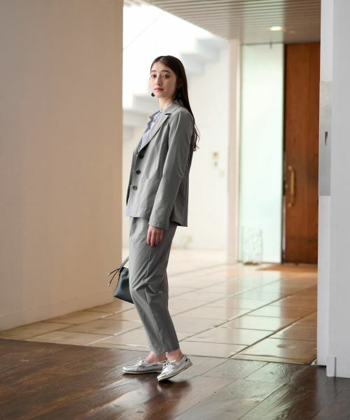 CARA O CRUZ / キャラ・オ・クルス テーラードジャケット | 【撥水 洗える 接触冷感 のびのび】テーラードジャケット【セットアップ】 | 詳細21