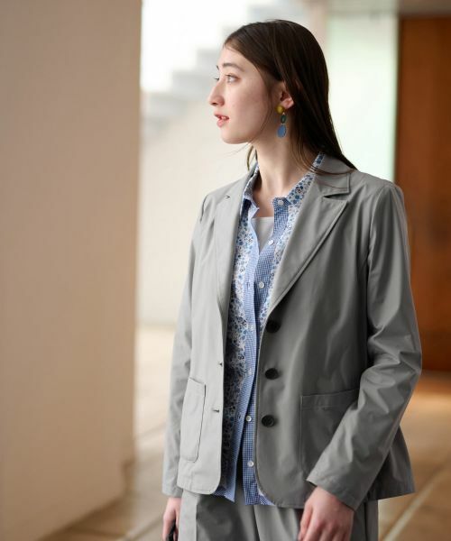 CARA O CRUZ / キャラ・オ・クルス テーラードジャケット | 【撥水 洗える 接触冷感 のびのび】テーラードジャケット【セットアップ】 | 詳細23