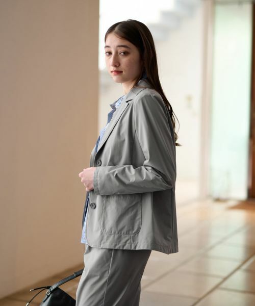 CARA O CRUZ / キャラ・オ・クルス テーラードジャケット | 【撥水 洗える 接触冷感 のびのび】テーラードジャケット【セットアップ】 | 詳細24