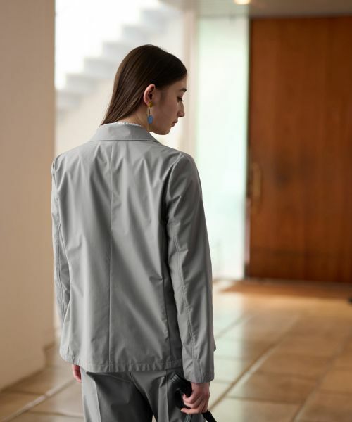 CARA O CRUZ / キャラ・オ・クルス テーラードジャケット | 【撥水 洗える 接触冷感 のびのび】テーラードジャケット【セットアップ】 | 詳細25