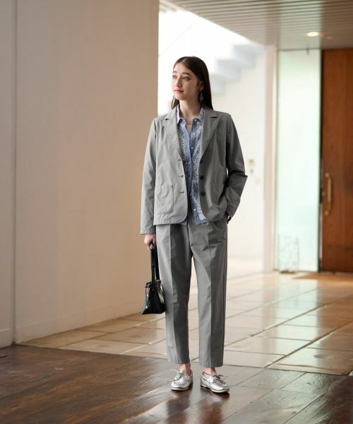 CARA O CRUZ / キャラ・オ・クルス テーラードジャケット | 【撥水 洗える 接触冷感 のびのび】テーラードジャケット【セットアップ】 | 詳細26