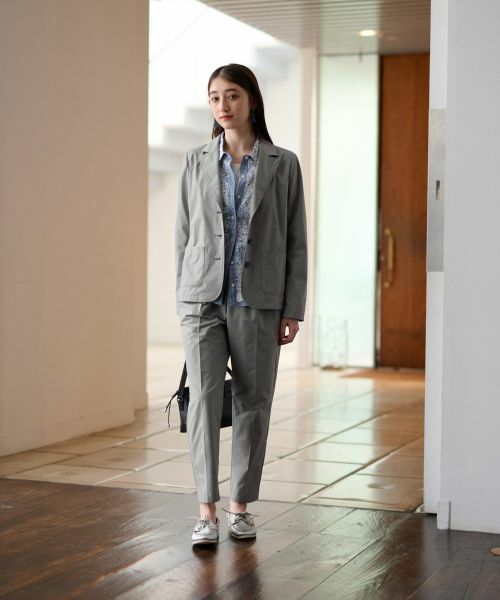 CARA O CRUZ / キャラ・オ・クルス テーラードジャケット | 【撥水 洗える 接触冷感 のびのび】テーラードジャケット【セットアップ】 | 詳細27