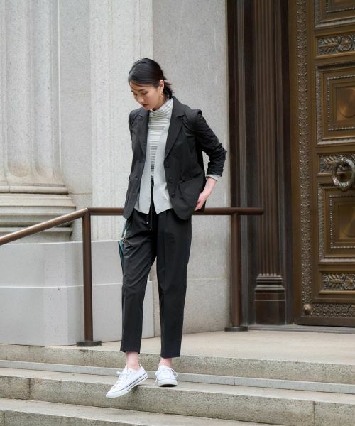 CARA O CRUZ / キャラ・オ・クルス テーラードジャケット | 【撥水 洗える 接触冷感 のびのび】テーラードジャケット【セットアップ】 | 詳細6