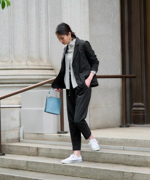 CARA O CRUZ / キャラ・オ・クルス テーラードジャケット | 【撥水 洗える 接触冷感 のびのび】テーラードジャケット【セットアップ】 | 詳細7