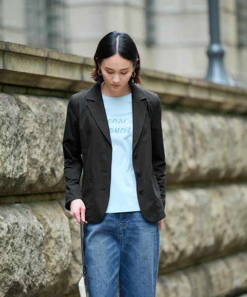 CARA O CRUZ / キャラ・オ・クルス テーラードジャケット | 【撥水 洗える 接触冷感 のびのび】テーラードジャケット【セットアップ】 | 詳細9