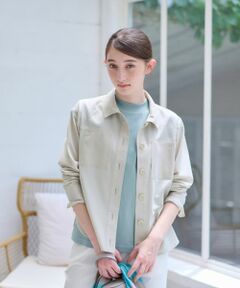 CARA O CRUZ / キャラ・オ・クルス シャツ・ブラウス | 洗える 異素材MIXシアーシャツ