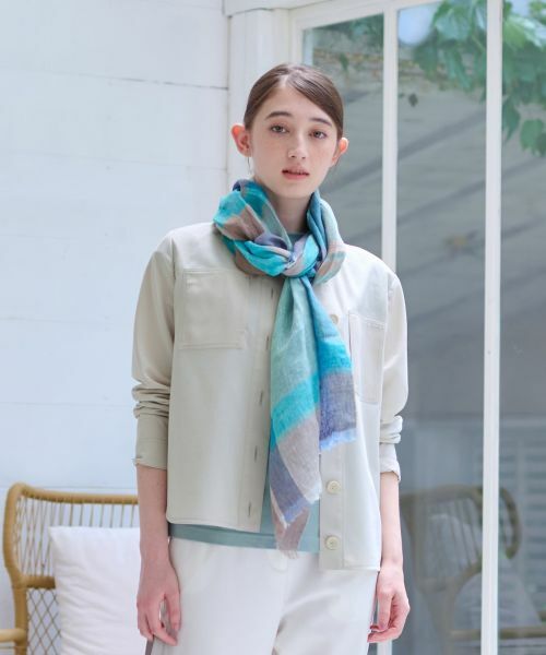 CARA O CRUZ / キャラ・オ・クルス シャツ・ブラウス | 洗える 異素材MIXシアーシャツ | 詳細1