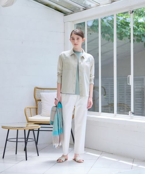 CARA O CRUZ / キャラ・オ・クルス シャツ・ブラウス | 洗える 異素材MIXシアーシャツ | 詳細10