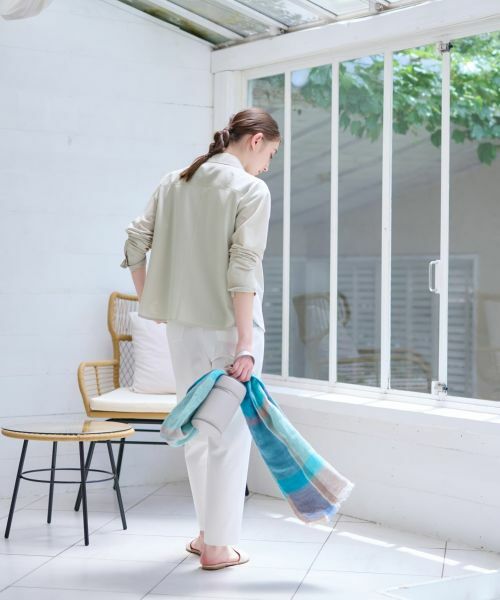 CARA O CRUZ / キャラ・オ・クルス シャツ・ブラウス | 洗える 異素材MIXシアーシャツ | 詳細13