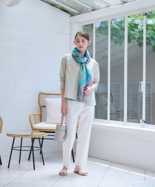 CARA O CRUZ / キャラ・オ・クルス シャツ・ブラウス | 洗える 異素材MIXシアーシャツ | 詳細14