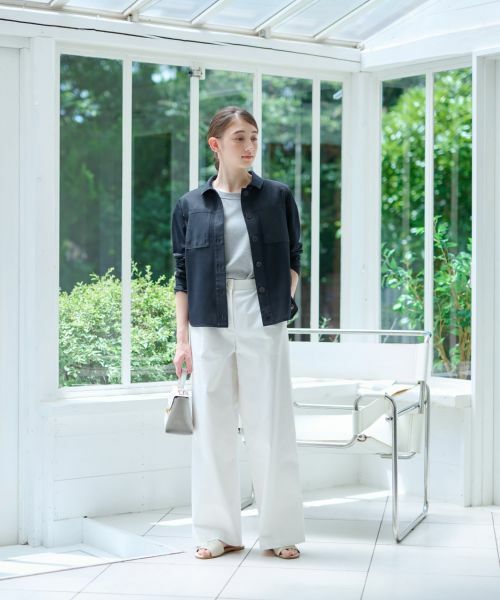 CARA O CRUZ / キャラ・オ・クルス シャツ・ブラウス | 洗える 異素材MIXシアーシャツ | 詳細19