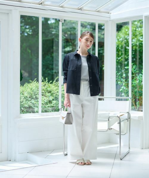 CARA O CRUZ / キャラ・オ・クルス シャツ・ブラウス | 洗える 異素材MIXシアーシャツ | 詳細20