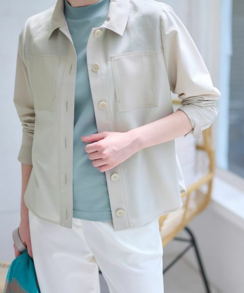 CARA O CRUZ / キャラ・オ・クルス シャツ・ブラウス | 洗える 異素材MIXシアーシャツ | 詳細23