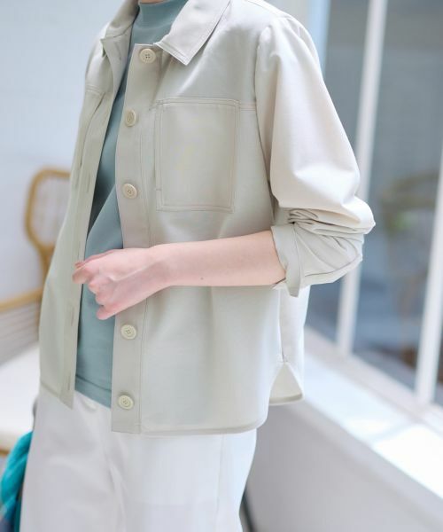 CARA O CRUZ / キャラ・オ・クルス シャツ・ブラウス | 洗える 異素材MIXシアーシャツ | 詳細24