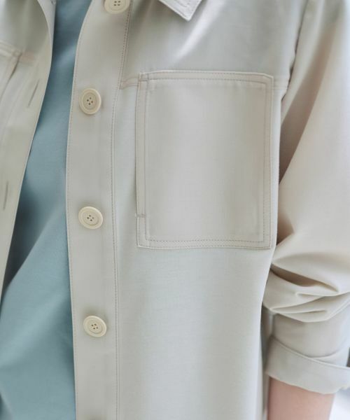 CARA O CRUZ / キャラ・オ・クルス シャツ・ブラウス | 洗える 異素材MIXシアーシャツ | 詳細25