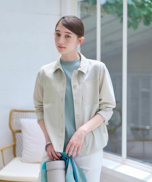 CARA O CRUZ / キャラ・オ・クルス シャツ・ブラウス | 洗える 異素材MIXシアーシャツ | 詳細3