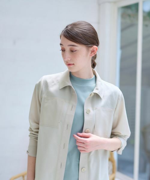 CARA O CRUZ / キャラ・オ・クルス シャツ・ブラウス | 洗える 異素材MIXシアーシャツ | 詳細4