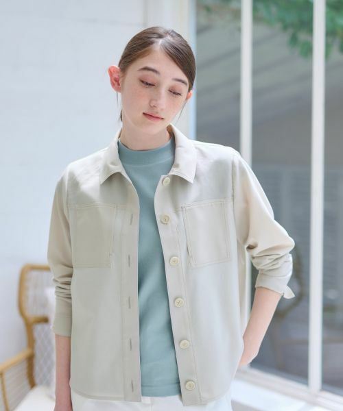 CARA O CRUZ / キャラ・オ・クルス シャツ・ブラウス | 洗える 異素材MIXシアーシャツ | 詳細5