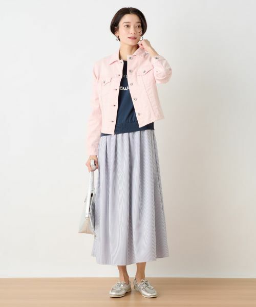 CARA O CRUZ / キャラ・オ・クルス ドレス | ニットとストライプのドッキングワンピース | 詳細10