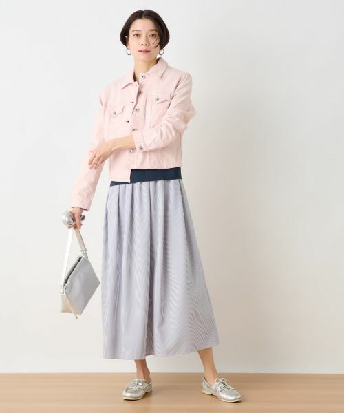 CARA O CRUZ / キャラ・オ・クルス ドレス | ニットとストライプのドッキングワンピース | 詳細11