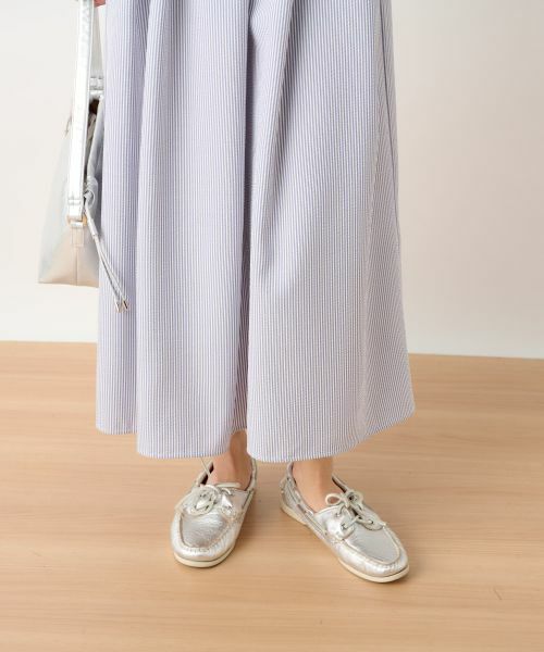 CARA O CRUZ / キャラ・オ・クルス ドレス | ニットとストライプのドッキングワンピース | 詳細14