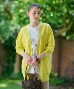 CARA O CRUZ / キャラ・オ・クルス カーディガン・ボレロ | 麻ブレンドチュニックカーディガン