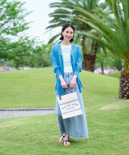 CARA O CRUZ / キャラ・オ・クルス カーディガン・ボレロ | 麻ブレンドチュニックカーディガン | 詳細14