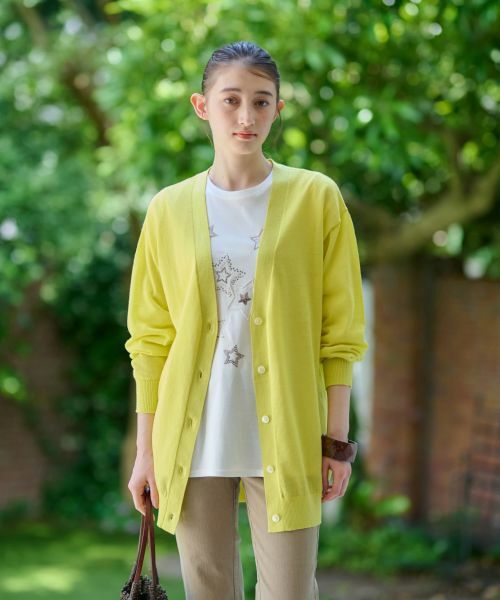 CARA O CRUZ / キャラ・オ・クルス カーディガン・ボレロ | 麻ブレンドチュニックカーディガン | 詳細2