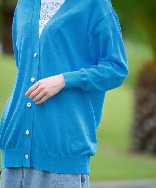 CARA O CRUZ / キャラ・オ・クルス カーディガン・ボレロ | 麻ブレンドチュニックカーディガン | 詳細21