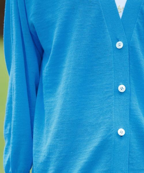 CARA O CRUZ / キャラ・オ・クルス カーディガン・ボレロ | 麻ブレンドチュニックカーディガン | 詳細22