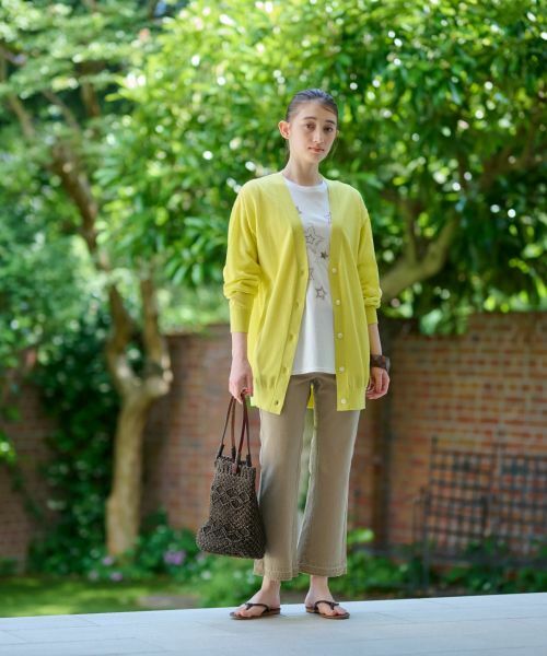 CARA O CRUZ / キャラ・オ・クルス カーディガン・ボレロ | 麻ブレンドチュニックカーディガン | 詳細4
