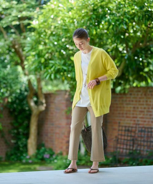 CARA O CRUZ / キャラ・オ・クルス カーディガン・ボレロ | 麻ブレンドチュニックカーディガン | 詳細6